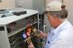 Tim is working on repairing a HVAC unit