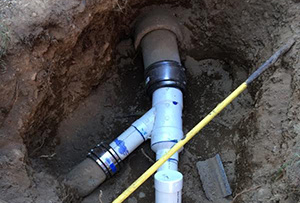  a sewer line repair done by our plumbing team in Woodbridge, VA